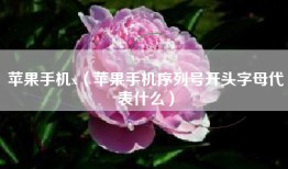 苹果手机x（苹果手机序列号开头字母代表什么）